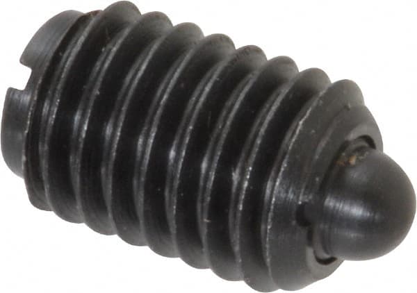 Gibraltar - 1/2-13, 3/4" Thread Length, 0.151" Plunger Projection, Steel Threaded Spring Plunger - 1/4" Max Plunger Diam, 0.75" Plunger Length, 5 Lb Init End Force, 28.5 Lb Final End Force - Americas Industrial Supply