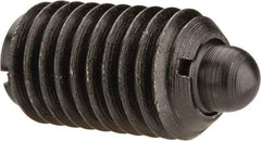 Gibraltar - 5/8-11, 1-1/16" Thread Length, 0.215" Plunger Projection, Steel Threaded Spring Plunger - 0.31" Max Plunger Diam, 1.062" Plunger Length, 7 Lb Init End Force, 50 Lb Final End Force - Americas Industrial Supply