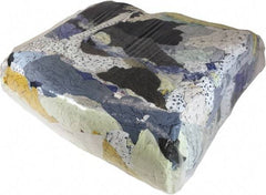 PRO-SOURCE - Reclaimed Poly/Cotton Rags - Assorted Colors, Low Lint, 50 Lbs. at 4 to 5 per Pound, Bale - Americas Industrial Supply