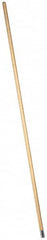 PRO-SOURCE - 60" Wood Female Thread Mop Handle - 1-1/8" Handle Diam, Metal Connector, Use with Wet Mops - Americas Industrial Supply