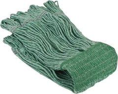PRO-SOURCE - 5" Green Head Band, Small Blended Fiber Loop End Mop Head - 4 Ply, Clamp Jaw Connection, Use for General Purpose - Americas Industrial Supply