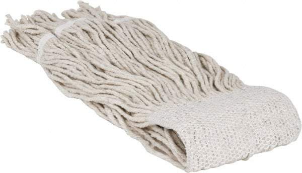 PRO-SOURCE - 5" White Head Band, Medium Cotton Cut End Mop Head - 4 Ply, Clamp Jaw Connection, Use for General Purpose - Americas Industrial Supply