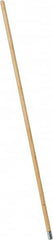 PRO-SOURCE - 54" Wood Female Thread Mop Handle - 1-1/8" Handle Diam, Metal Connector, Use with Wet Mops - Americas Industrial Supply