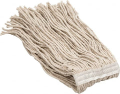 PRO-SOURCE - 5" Red Head Band, Medium Cotton Cut End Mop Head - 4 Ply, Clamp Jaw & Side Loading Connection, Use for Heavy Duty Floor Cleaning - Americas Industrial Supply