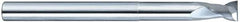 SGS - 5/8", 3/4" LOC, 5/8" Shank Diam, 6" OAL, 2 Flute, Solid Carbide Square End Mill - Single End, Uncoated, Spiral Flute, 35° Helix, Centercutting, Right Hand Cut, Right Hand Flute, Series 47E - Americas Industrial Supply