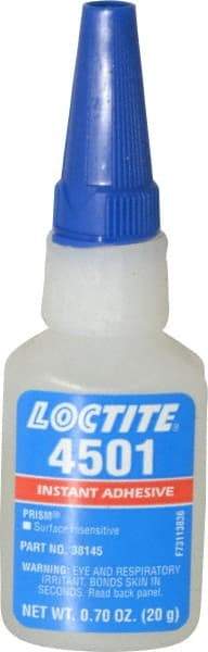 Loctite - 0.70 oz Bottle Clear Instant Adhesive - Series 4501 - Americas Industrial Supply