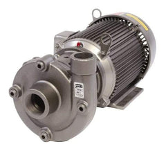 American Machine & Tool - 230/460V Volt, 3 Phase, 2 HP, Cast Iron Straight Pump - 2 Inch Inlet, 1-1/2 Inch Outlet, 62 Max Head psi, Stainless Steel Impeller, Buna-N Seal - Americas Industrial Supply