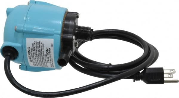 Little Giant Pumps - 1/150 HP, 3.2 psi, Aluminum Miniature Submersible Pump - 1/4 Inch Inlet, 1/4 Inch Outlet, 6 Ft. Long Power Cord, 1.1 Amp - Americas Industrial Supply