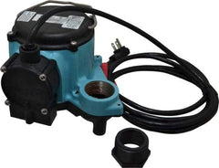 Little Giant Pumps - 1/3 hp, 115 Amp Rating, 115 Volts, Integral Diaphragm Operation, Dewatering Pump - Cast Iron Housing - Americas Industrial Supply