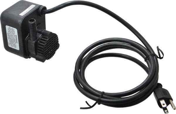 Little Giant Pumps - 1/125 HP, 3 psi, Aluminum Miniature Submersible Pump - 1/4 Inch Inlet, 1/2 Inch Outlet, 6 Ft. Long Power Cord, 0.6 Amp - Americas Industrial Supply