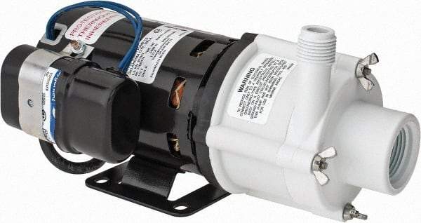 Little Giant Pumps - 1/10 HP, 24.3 Shut Off Feet, Magnetic Drive Pump - 1 Phase, 60 Hz - Americas Industrial Supply