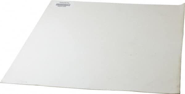 Made in USA - 12" Long, 12" Wide, Silicone Rubber Foam Sheet - 50 to 60 Durometer, White, -20 to 500°F, 640 psi Tensile Strength, Adhesive Backing, Stock Length - Americas Industrial Supply
