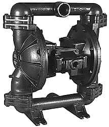 SandPIPER - 2" NPT, Metallic, Air Operated Diaphragm Pump - Santoprene Diaphragm, Stainless Steel Housing - Americas Industrial Supply