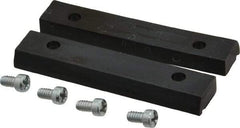 Panavise - 2-1/2" Wide x 1/2" High x 1/4" Thick, V-Groove Vise Jaw - Nylon, Fixed Jaw - Americas Industrial Supply