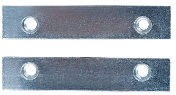 Panavise - 2-1/2" Wide x 1/2" High x 1/4" Thick, Flat/No Step Vise Jaw - Steel, Fixed Jaw - Americas Industrial Supply