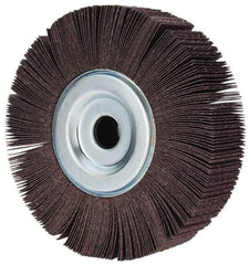3M - 8" Diam, 80 Grit Aluminum Oxide Unmounted Flap Wheel - 1" Hole, 2" Wide, Coated, Medium Grade, 3900 Max RPM , XE Weighted, Cloth Backing - Americas Industrial Supply