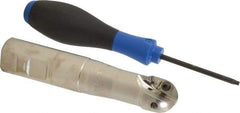 Seco - 1" Cut Diam, 0.86" Max Depth of Cut, 1" Shank Diam, 5.04" OAL, Indexable Ball Nose End Mill - 2" Head Length, Straight Shank, R218.20 Toolholder, 218.20-125.R Insert - Americas Industrial Supply