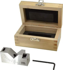 SPI - 3 Inch Long x 1 Inch Wide x 1-11/32 Inch High, Tool Steel, 0 to 60° Adjustable Angle Block - 10 Min Accuracy, 50-55 RC Hardness - Americas Industrial Supply