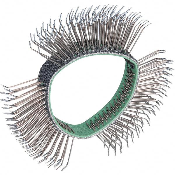 Dynabrade - 4" OD, Bent Filament Wheel Brush - 1/2" Face Width - Americas Industrial Supply