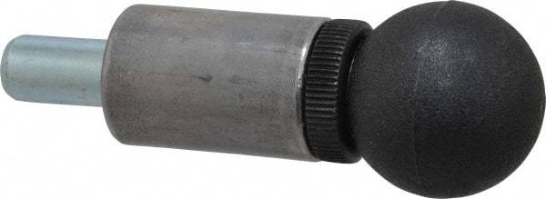 Gibraltar - 1/2" Pin Diam, 0.56" Usable Length, Ball Knob Handle Quick Release Pin - 3-5/8" OAL, Plastic Handle - Americas Industrial Supply
