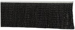 PRO-SOURCE - 1/2" Back Strip Brush Width, Metal Black Nylon Strip Brush - 3" Bristle Length, Nylon, 36" OAL - Americas Industrial Supply