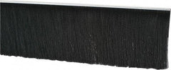 PRO-SOURCE - 1/2" Back Strip Brush Width, Metal Black Nylon Strip Brush - 6" Bristle Length, Nylon, 36" OAL - Americas Industrial Supply