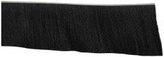 PRO-SOURCE - 1/2" Back Strip Brush Width, Metal Black Nylon Strip Brush - 6" Bristle Length, Nylon, 72" OAL - Americas Industrial Supply