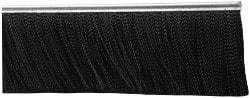 PRO-SOURCE - 5/16" Back Strip Brush Width, Metal Black Nylon Strip Brush - 4" Bristle Length, Nylon, 72" OAL - Americas Industrial Supply