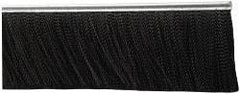PRO-SOURCE - 5/16" Back Strip Brush Width, Metal Black Nylon Strip Brush - 4" Bristle Length, Nylon, 72" OAL - Americas Industrial Supply