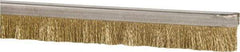 PRO-SOURCE - 1/2" Back Strip Brush Width, Stainless Steel Back Strip Brush - 1" Bristle Length, Brass, 36" OAL - Americas Industrial Supply