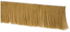 PRO-SOURCE - 1/2" Back Strip Brush Width, Stainless Steel Back Strip Brush - 6" Bristle Length, Brass, 36" OAL - Americas Industrial Supply