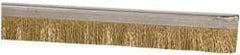 PRO-SOURCE - 1/2" Back Strip Brush Width, Stainless Steel Back Strip Brush - 1" Bristle Length, Brass, 72" OAL - Americas Industrial Supply