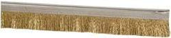 PRO-SOURCE - 5/16" Back Strip Brush Width, Stainless Steel Back Strip Brush - 1" Bristle Length, Stainless Steel, 36" OAL - Americas Industrial Supply