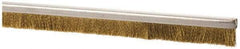 PRO-SOURCE - 5/16" Back Strip Brush Width, Stainless Steel Back Strip Brush - 1" Bristle Length, Stainless Steel, 72" OAL - Americas Industrial Supply