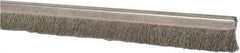 PRO-SOURCE - 5/16" Back Strip Brush Width, Stainless Steel Back Strip Brush - 1" Bristle Length, Stainless Steel, 36" OAL - Americas Industrial Supply