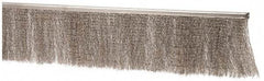 PRO-SOURCE - 5/16" Back Strip Brush Width, Stainless Steel Back Strip Brush - 4" Bristle Length, Stainless Steel, 36" OAL - Americas Industrial Supply