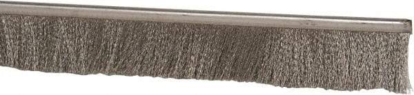 PRO-SOURCE - 5/16" Back Strip Brush Width, Stainless Steel Back Strip Brush - 2" Bristle Length, Stainless Steel, 72" OAL - Americas Industrial Supply