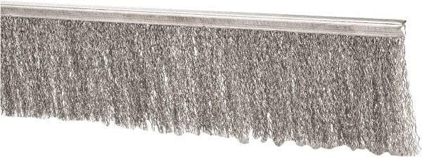 PRO-SOURCE - 5/16" Back Strip Brush Width, Stainless Steel Back Strip Brush - 3" Bristle Length, Stainless Steel, 72" OAL - Americas Industrial Supply