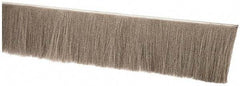 PRO-SOURCE - 1/2" Back Strip Brush Width, Stainless Steel Back Strip Brush - 4" Bristle Length, Stainless Steel, 36" OAL - Americas Industrial Supply