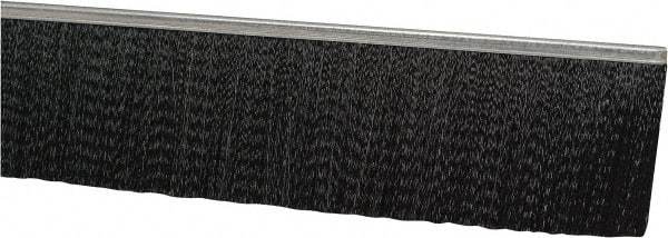 PRO-SOURCE - 1/2" Back Strip Brush Width, Stainless Steel Back Strip Brush - 3" Bristle Length, Nylon, 36" OAL - Americas Industrial Supply