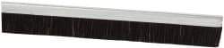 PRO-SOURCE - 1/2" Back Strip Brush Width, Metal Back Horsehair Strip Brush - 1" Bristle Length, Horsehair, 72" OAL - Americas Industrial Supply