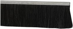 PRO-SOURCE - 1/2" Back Strip Brush Width, Metal Black Nylon Strip Brush - 4" Bristle Length, Nylon, 36" OAL - Americas Industrial Supply