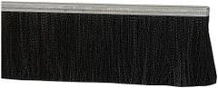PRO-SOURCE - 1/2" Back Strip Brush Width, Metal Black Nylon Strip Brush - 4" Bristle Length, Nylon, 36" OAL - Americas Industrial Supply