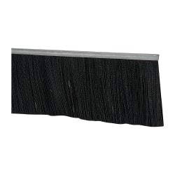 PRO-SOURCE - 1/2" Back Strip Brush Width, Metal Black Nylon Strip Brush - 5" Bristle Length, Nylon, 36" OAL - Americas Industrial Supply