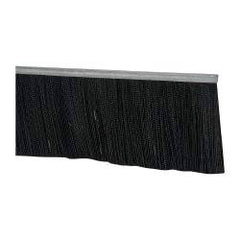 PRO-SOURCE - 1/2" Back Strip Brush Width, Metal Black Nylon Strip Brush - 5" Bristle Length, Nylon, 36" OAL - Americas Industrial Supply