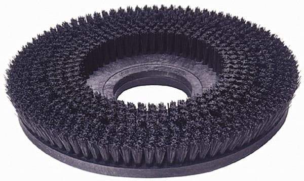 Made in USA - 19" Diam Floor Brush - 17" Machine, Polypropylene - Americas Industrial Supply