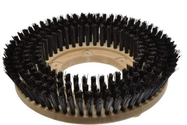 Made in USA - 13" Diam Floor Brush - 11" Machine, Polypropylene - Americas Industrial Supply