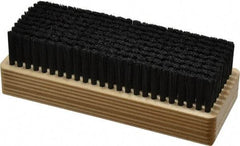 Made in USA - 1" Bristle Length, Synthetic Cleaning & Finishing Brush - 6-1/2" Long x 2-3/8" Wide Head, 6" OAL, Hardwood Block - Americas Industrial Supply
