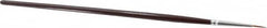 PRO-SOURCE - #1 Sable Artist's Paint Brush - 5/64" Wide, 5/16" Bristle Length, 5-1/2" Wood Handle - Americas Industrial Supply