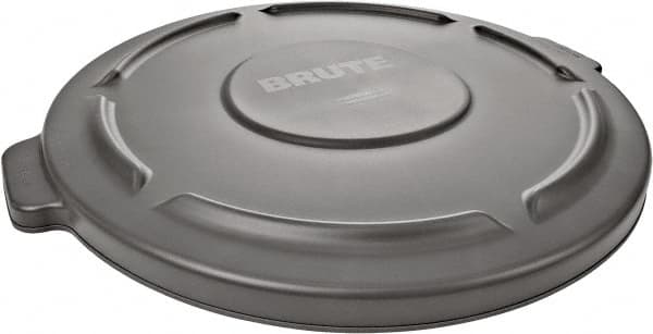 Rubbermaid - Round Lid for Use with 10 Gal Round Trash Cans - Gray, Polyethylene, For 2632 Brute Trash Cans - Americas Industrial Supply